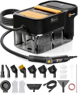 Gautye Steam Cleaner, 3 Level Adjustable Handle, 10s Heat Up, 2.11 Quarts Tank, Handheld Steamer for Cleaning with 18 pcs Accessories, Steam Cleaner for Home for Floor, Dirt, Grease, Grout, Tile, Car