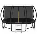 CalmMax 10FT/305CM Trampoline with Enclosure Net Ladder Indoor/Outdoor Trampoline for Kids Toddler - ASTM Approval