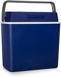 Glacière électrique portable Campart, 22L et 12V, 16°C en dessous de la température ambiante, Bleu, 25,6 x 41 x 40,1 cm