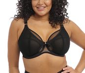 ELOMI Kintai Underwired Plunge Bra (42GG, Black)