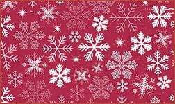 Mohawk Home Red Snowflakes Christma