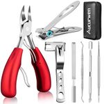 Podiatrist Toenail Clippers for Seniors Thick Toenails, Professional Pedicure Tools Kit, Toe Nail Clippers Adult Thick Nails Long Handle, Ingrown Toenail Tool Removal Kit for Seniors, Men, Manicure