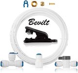 Bevilt Strainers for Water Lines, Fridge/Ice Maker Installation Kit, Connection for Home Master Reserve Osmosis System & Water Filters & Refrigerator, 1/4”