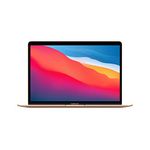 2020 Apple MacBook Air Laptop: Apple M1 Chip, 13” Retina Display, 8GB RAM, 256GB SSD Storage, Backlit Keyboard, FaceTime HD Camera, Touch ID; Gold