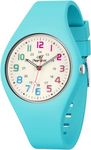 SIBOSUN Wrist Watch Nurse Watch Easy to Read Watches for Medical Students, Nurse, Doctors, Quartz Analog Second Hand Luminous Waterproof Silicone Straps Quick Release Watch for Men Women, 5.a2 Sky
