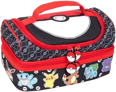 Pokémon Borsa per il pranzo a più scomparti per bambini scuola termica isolata a due piani cibo Carier per ragazzi