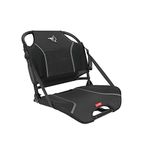 Pelican - Ergo360 Swivel Boat Seat - Premium Fishing Seat - Adjustable Backrest - Bass Raider Compatible - Black