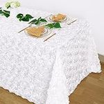 Fanqisi White Tablecloth 50x102 Inc