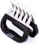 QH7 Bear Claws Meat Shredder, Stainless Steel Bear Claws Pulled Pork Meat Shredder Shredding Forks BBQ Claws, Not Easy to Corrode,High Temperature Resistance (Stainless Steel)