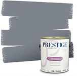 Prestige Paints Interior Paint and Primer In One, 1-Gallon, Semi-Gloss, Comparable Match of Sherwin Williams* Serious Gray*