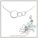 Sterling Silver Three Circle Neckla