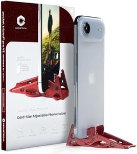 GEOMETRICAL Pocket Tripod PROv2 Universal Kit – Slim Fit Tripod for iPhone & Android, Adjustable Angles – Card-Size, Ultra-Compact Phone Tripod Stand for Photo & Video Creation – Blood Red