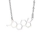 KUIYAI Estrogen Molecule Necklace F