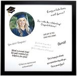 Kate & Milo Graduation Signature Guestbook Photo Frame, Graduation Party Best Wishes Message Board, Grad Party Supplies, Guest Signing Frame, Memorable Graduation Gifts, 14 x 14