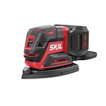 Skil 20V Brushless Compact 4-in-1 Vibration Control Multi-sander Kit Including 12pc Sandpaper, 3 Additional Detail Attachments, PWR CORE 2.0Ah Lithium Battery and PWR JUMP Charger-SR6607B-10