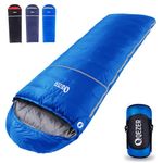 QEZER Down Sleeping Bag for Adults 0 Degree Sleeping Bag 600 Fill Power Cold Weather Sleeping Bag Ultralight Sleeping Bag with Compression Sack for Backpacking