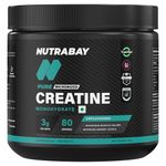 Nutrabay Pure Series Micronised Creatine Powder Monohydrate, Pre/Post Workout Bodybuilding, Crossfit Supplement, 250 g (Unflavoured)