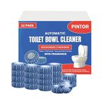 Pintor Automatic Toilet Bowl Cleaner Tablets Stain Remover Bathroom Hygienic Flush Tank Blue Tab Tablet Keep Toilet Bowl Bright Fresh and Deodorizes (Toilet clening tablet (Pack of 12))