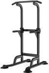 AtomSport Power Tower Pull up Dip Station Bar Assistive Trainer Multi-Function Home Gym Strength Training Fitness Equipment Workout Station, 400LBS