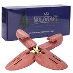 MOLOGART Shoe Tree for Men,Wooden Shoe Stretcher Men,Cedar Shoe Trees, Adjustable Shoe Trees for Sneakers or Boots