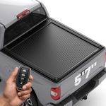 WOLFBOX Power Retractable Tonneau Cover for 2007-2021 Toyota Tundra(Exclude 2021 Trail Edition). Fits 5.7 FT Bed. Electric Aluminum Truck Bed Cover with Remote Control & App, Weatherproof & Anti-Theft