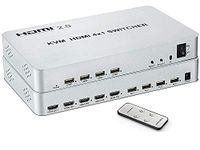 Tobo HDMI 2.0 4x1 KVM Switch 4 Port USB KVM HDMI Switcher HDCP 2.2 HDR 4K @ 60HZ for 4 Host with IR Remote Control-TD-477H.