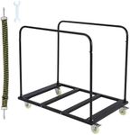 Folding Table Cart Rack, 1500 LBS Panel Dolly Cart with 5" Swivel Casters, 10 Table Capacity, Heavy-Duty Drywall Sheet Cart, Handling Wall Panel, Sheetrock, Lumber for Garage, Home, Warehouse