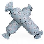 Kradyl Kroft Microfibre Set of 2 Baby Side Pillows | Baby Bolster Pillows | 100% Cotton Removable Covers | 36 X 14 Cms (Koala)