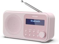 SHARP DR-P420(PK) Tokyo Portable Radio DAB/FM Dual Alarm - Blossom Pink
