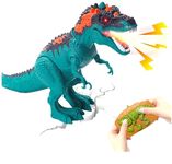 KeenKid Remote Control Dinosaur Toy - Interactive Toy Walking and Roaring with Lights Rc Dinosaur T-Rex Toys with Water Mist, Sounds, LED Lights for Kids 3-12 Year Boys | Best Gift for Toddlers