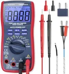 AstroAI Digital Multimeter TRMS 6000 Counts Volt Meter Ohmmeter Auto-Ranging Tester; Accurately Measures Voltage Current Resistance Diodes Continuity Duty-Cycle Capacitance Temperature for Automotive