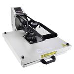 ColorSub Heat Press Machine for T-Shirt 15x15, Digital Industrial Quality Heat Press Machine Clamshell Transfer Sublimation Print Press Machine White