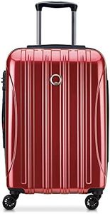 DELSEY Paris Helium Aero Hardside Expandable Luggage with Spinner Wheels, Brick Red, Carry-On 21 Inch