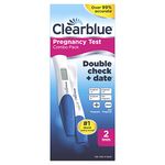 Clearblue Pregnancy Test Double-Check & Date Combo Pack, 2 Tests (1 Digital, 1 Visual)