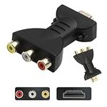 HDMI to RCA AV RGB Converter, 1080P High-Definition AV Video Adapter HDMI to 3 RCA Adapter, Video Audio Adapter Digital Signal Converter Component Converter for Tablet PC Projector Camera Phone