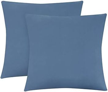 Jaotto 45 x 45 cm Cojines de Sofá Fundas de Almohada, Funda de Cojín de Sofá Elástica Decorativa Juego de 2, Cojín de Sofá Lavable, Fundas de Cama Decorativas para Sofá de Casa Coche（Cielo Azul）