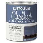 Rust-Oleum 329207 Ultra Matte Interior Chalked Acrylic Paint 30 oz, 30 Fl Oz (Pack of 1), Coastal Blue