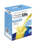 NuVu Life, Liquid-Life Shake. High Calorie, High Protein, Nutrient Rich Powdered Drink Mix for Weight Gain or Meal Replacement (Banana, 7 Sachets)