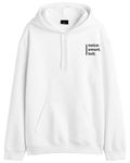 THE DUFFERS Men & Women Cotton noice toit smort Hoodie Jake's Iconic Phrase Hooded Sweatshirt Brooklyn Nine Nine White