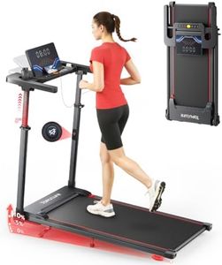 TOPUTURE Walking Pad with Incline, Treadmills for Home/Office, Under Desk Treadmill with Adjustable Handle Bar, Portable Compact Treadmills with Silent Remote Control & App, Large LED Display