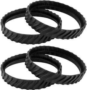 Qloby 4 Pack R0526100 Exact Tire Track Replacement, Upgraded Tire Track Wheel Belts for Zodiac Baracuda MX8 MX6 Elite In-Ground Pool Cleaner Heavy Duty Rubber Improving The Parts Life Cycle by 50%.