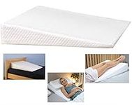 Extra Large Triangle MEMORY FOAM Wedge - Incline Support Pillow - Reduce Back, Shoulder, Neck, Leg, Sciatica Pain, Snoring, Acid Reflux & Respiratory Problems - Removable Washable Zip Cover