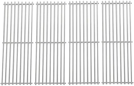 4PCS 17 3/8" Stainless Steel Cooking Grid Grates for Broil King Baron 320, 340, 420, 440, 490, Huntington 2122-64 2122-67 6020-54 6020-57 6020-64 6020-67 6023-89, Sterling 5020-54 and Broil-Mate Grill