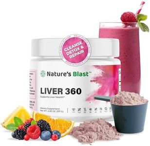 NATURES BLAST Liver 360 - Fruit Punch Flavored Liver Powder Supplement with Artichoke Extract, Turmeric, and Milk Thistle, Liver Cleanse Detox & Repair Formula, 1 Bottle