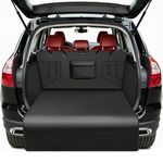KYG Car Boot Liner for Dogs Universal Waterproof & Resistant Car Boot Liner for Dogs with Side Protection Dog Car Boot Cover Easy to Clean for Cars, SUVs & Trucks, 185 * 105 * 38cm - Black
