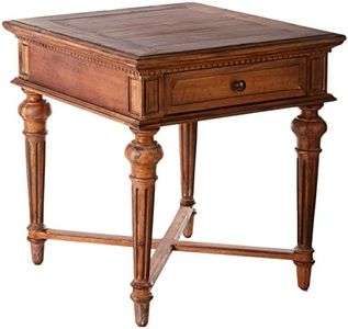 Hekman Wellington Hall End Table, Solid Wood Side Table with Storage Drawer, 1 Drawer, Rustic Vintage Accent, Rustic House Decor, Vintage Furniture, for Living Room, Bedroom, and Guest Room