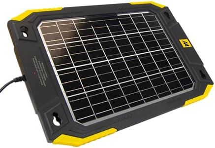 AA 13W Solar Battery Charger, Black and Yellow