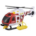 Teamsterz 1416392 Light and Sound Fire Helicopter Toy, 3-6 Years