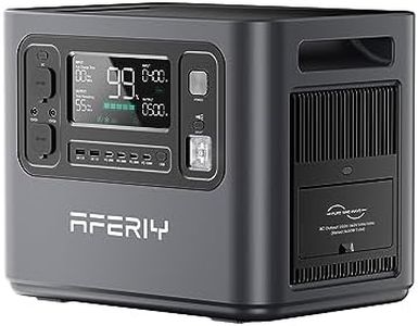 AFERIY Generateur Electrique Solaire Portable 2400W, 2048Wh LiFePO4 Batterie de Secours, Charge Rapide en 1.5H, EU Prise 220-240V, UPS pour Camping/Maison/Bureau, Garantie 7 Ans