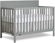Dream On Me Ivy 5-in-1 Convertible Full-Size Baby Crib in Seagrass, GreenGuard Gold & JPMA Certified, 3 Mattress Heights, Converts to Toddler, Day & Full-Size Bed, Safe & Stylish Nursery